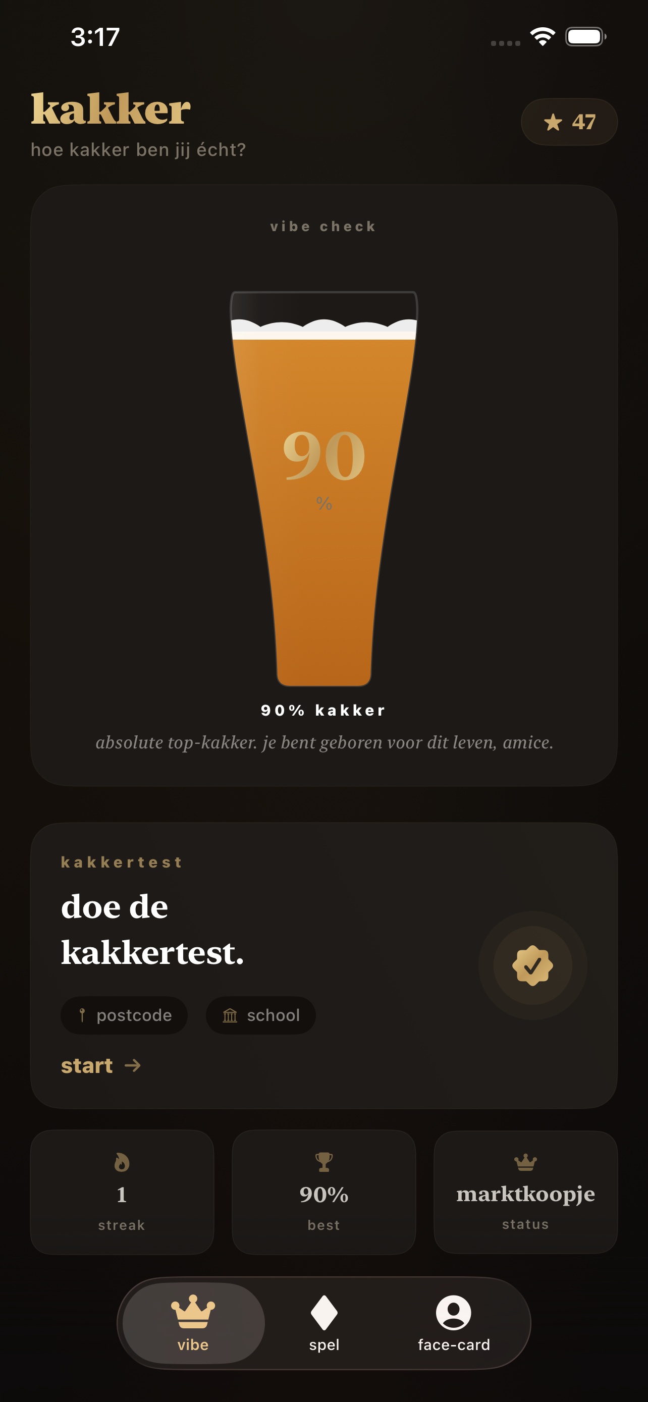 Kakkermeter app screenshot