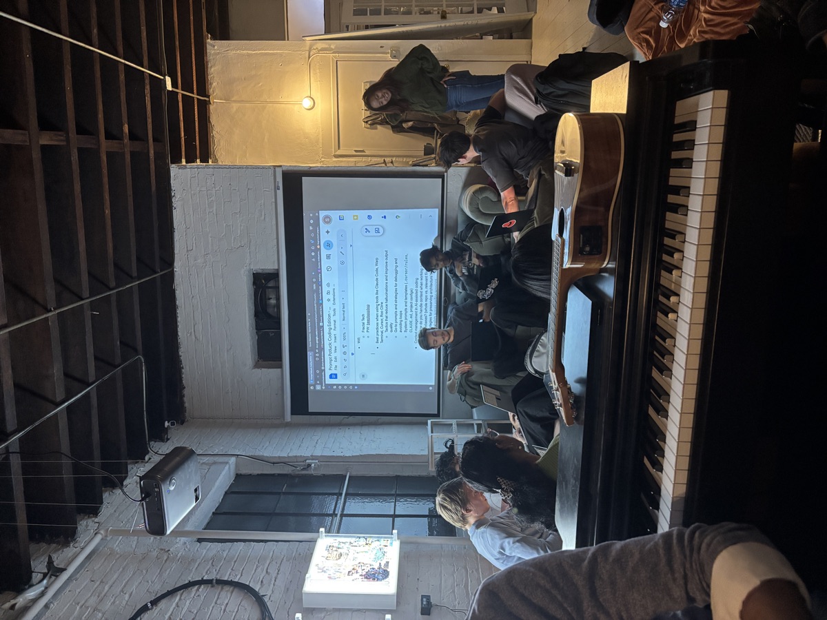Team vibe coding session in NYC